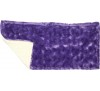 Baby Yellow Minky Dot/Bright Purple Swirl Burp Cloth